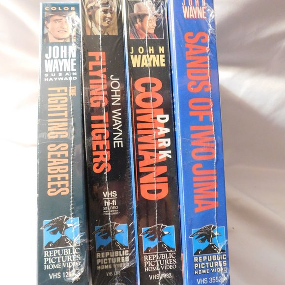 John Wayne VHS Tapes NEW Four Tapes in Bundle - Picture 4 of 6